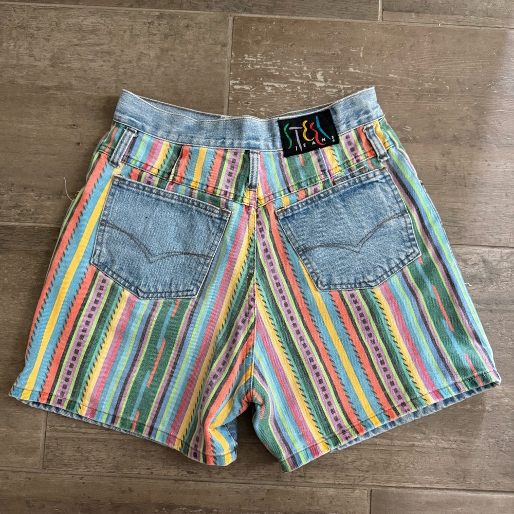 Steel Denim Women's Colorful Shorts - Picture 2 of 5